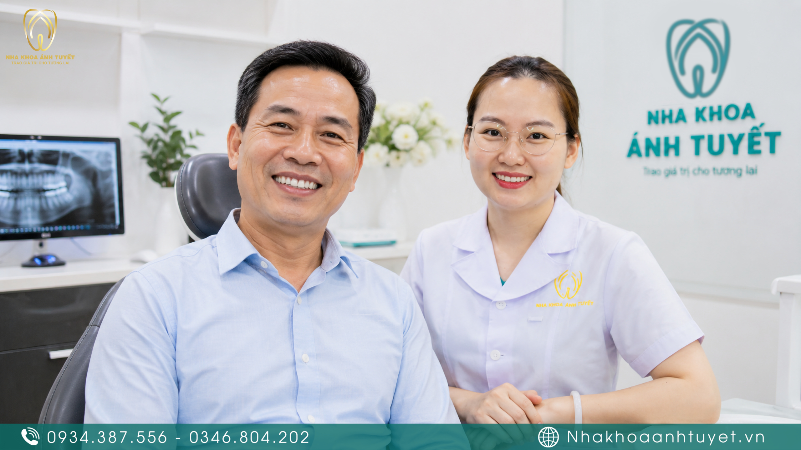 Kết quả phục hình cắm trụ Implant cho bệnh nhân mất răng
