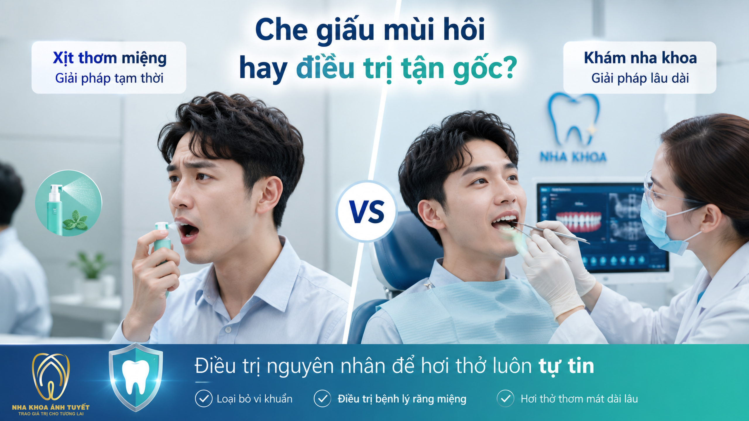 kẹo ngậm chỉ là phương án tạm thời so với đi khám trực tiếp