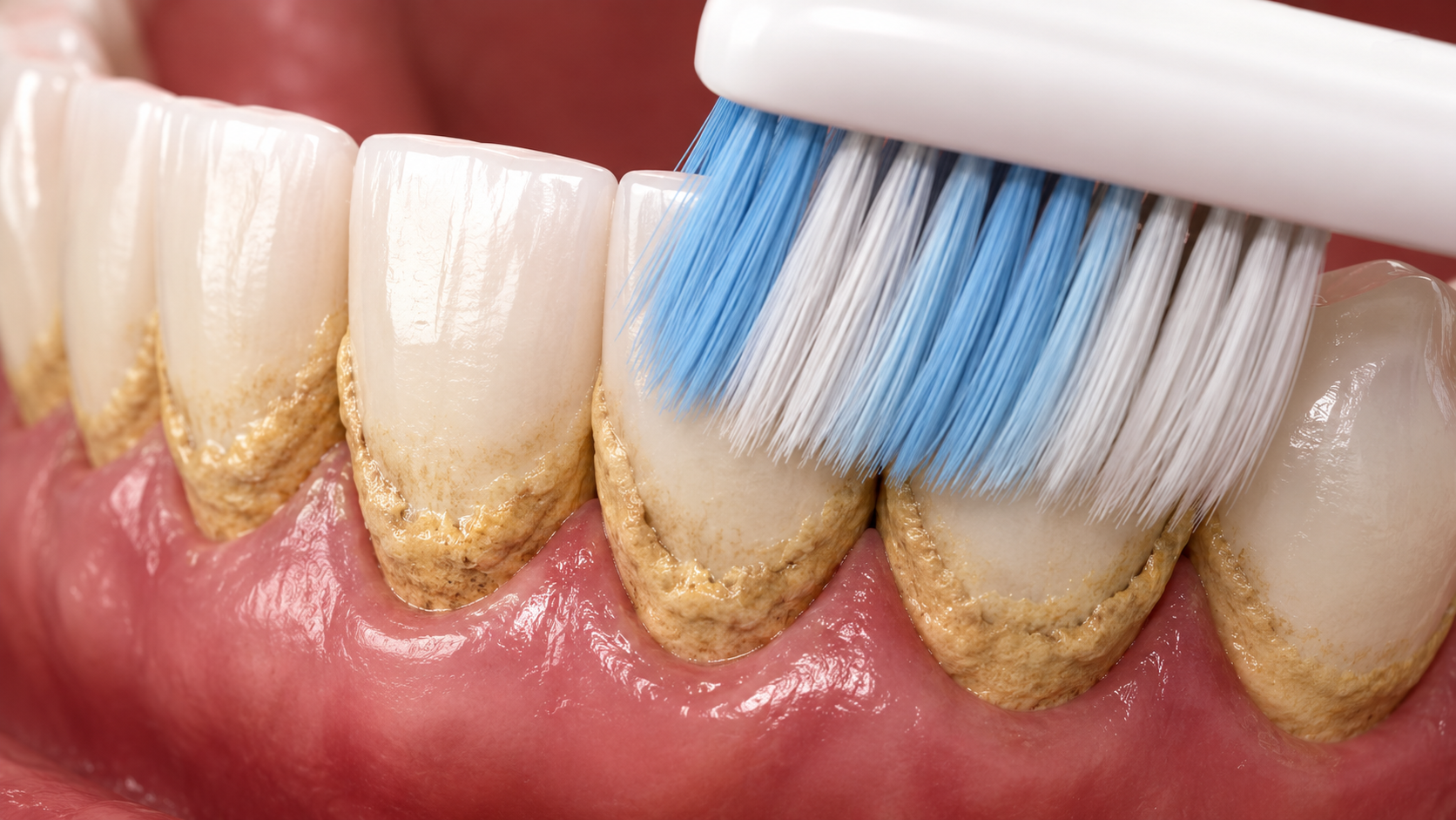 Tích tụ mảng bám cứng đầu cần cạo vôi răng định kỳ để làm sạch hoàn toàn