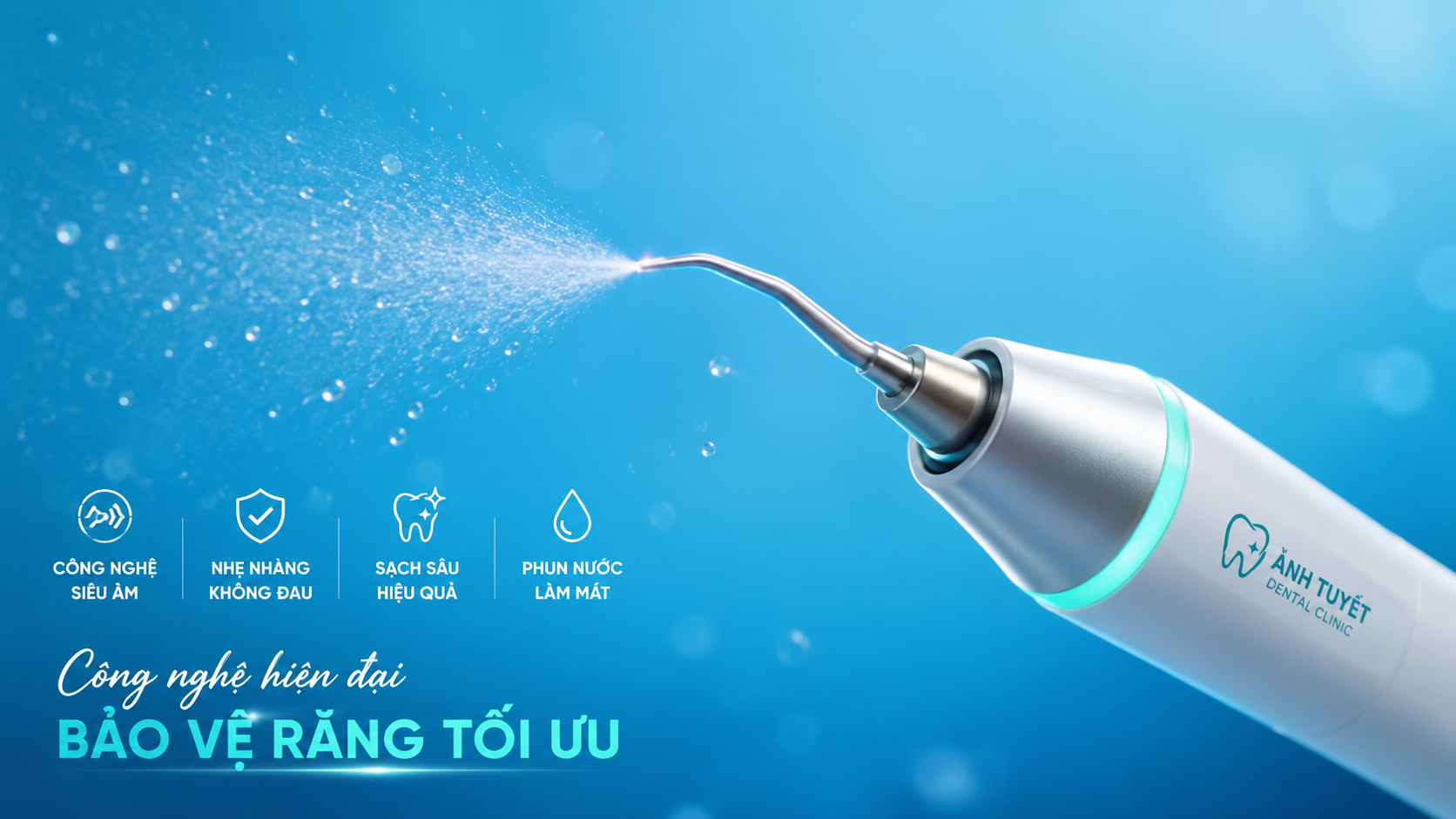 Cạo vôi răng định kỳ bằng công nghệ sóng siêu âm hiện đại không gây đau nhức