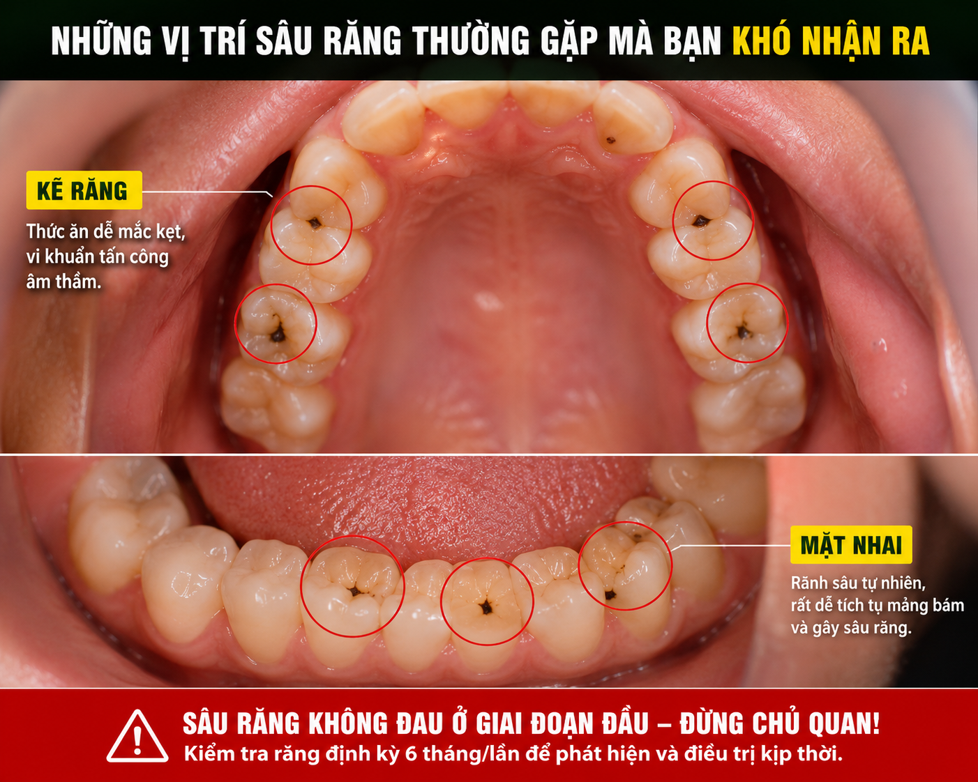 "Dấu hiệu sâu răng không đau"