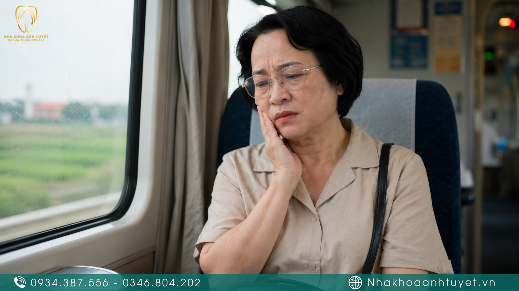 Bệnh nhân mệt mỏi khi phải di chuyển đường xa đi khám răng ở tỉnh khác