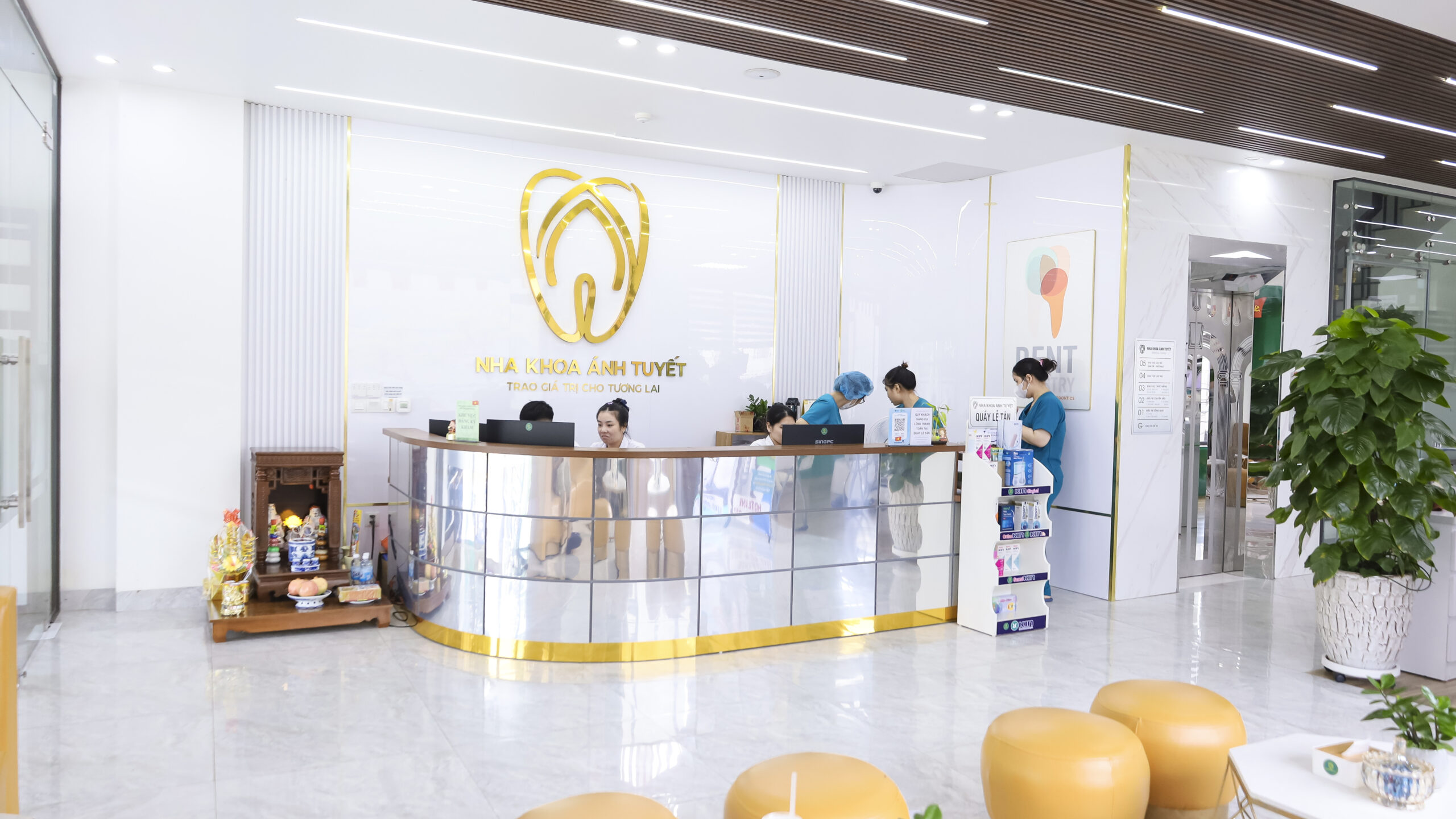 Không gian phòng khám hiện đại tại Nha khoa Ánh Tuyết Thái Bình
