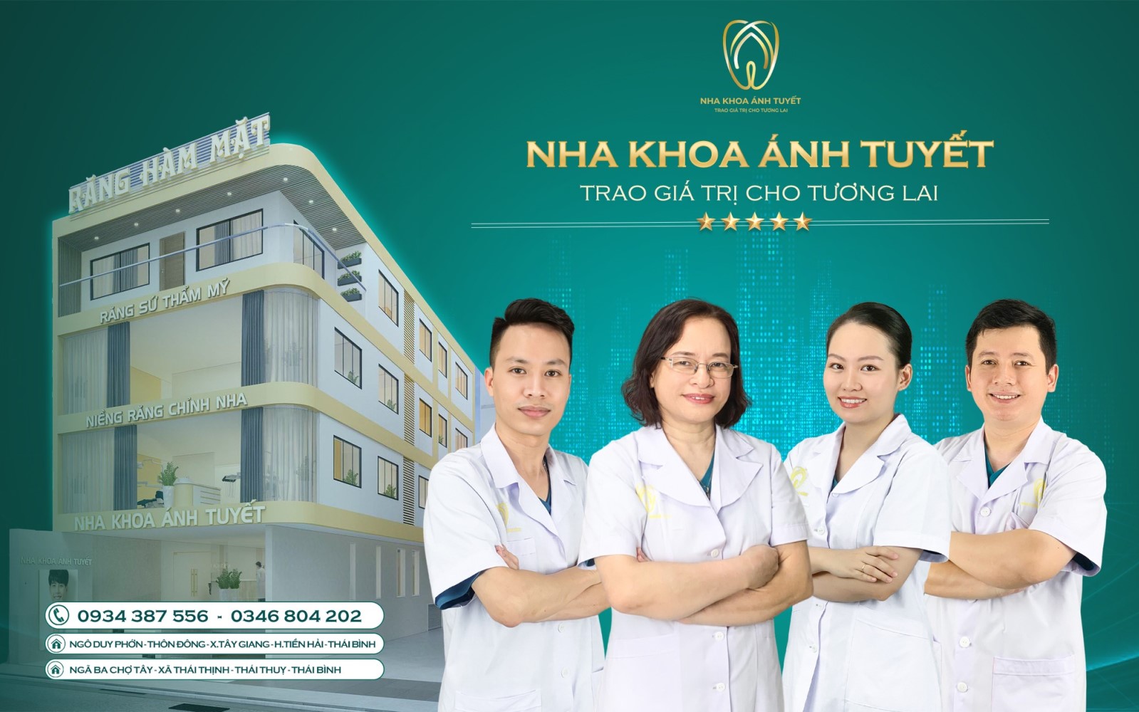 Địa chỉ làm răng uy tín ở thái bình