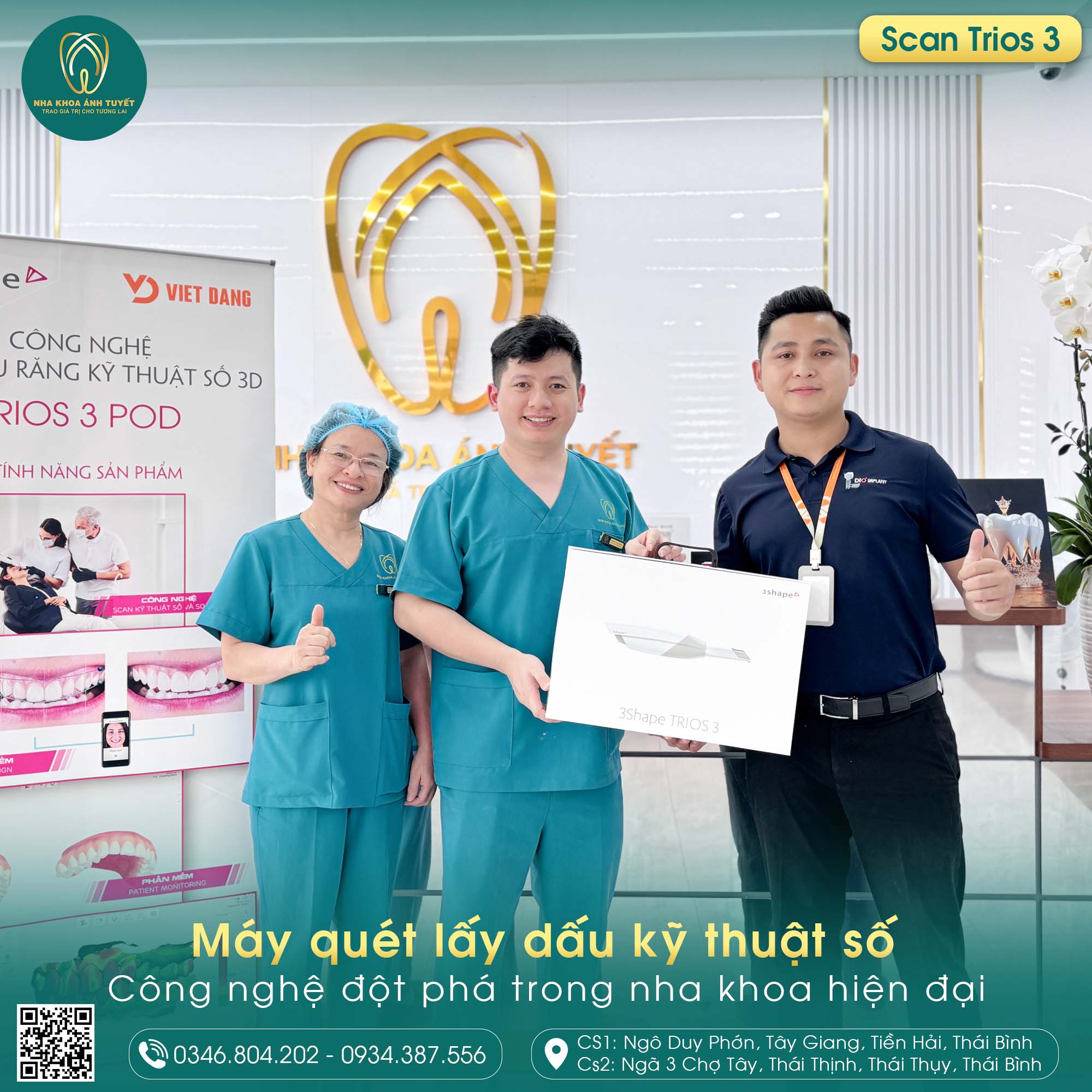 Máy scan 3D Trios 3 tại Nha Khoa Ánh Tuyết