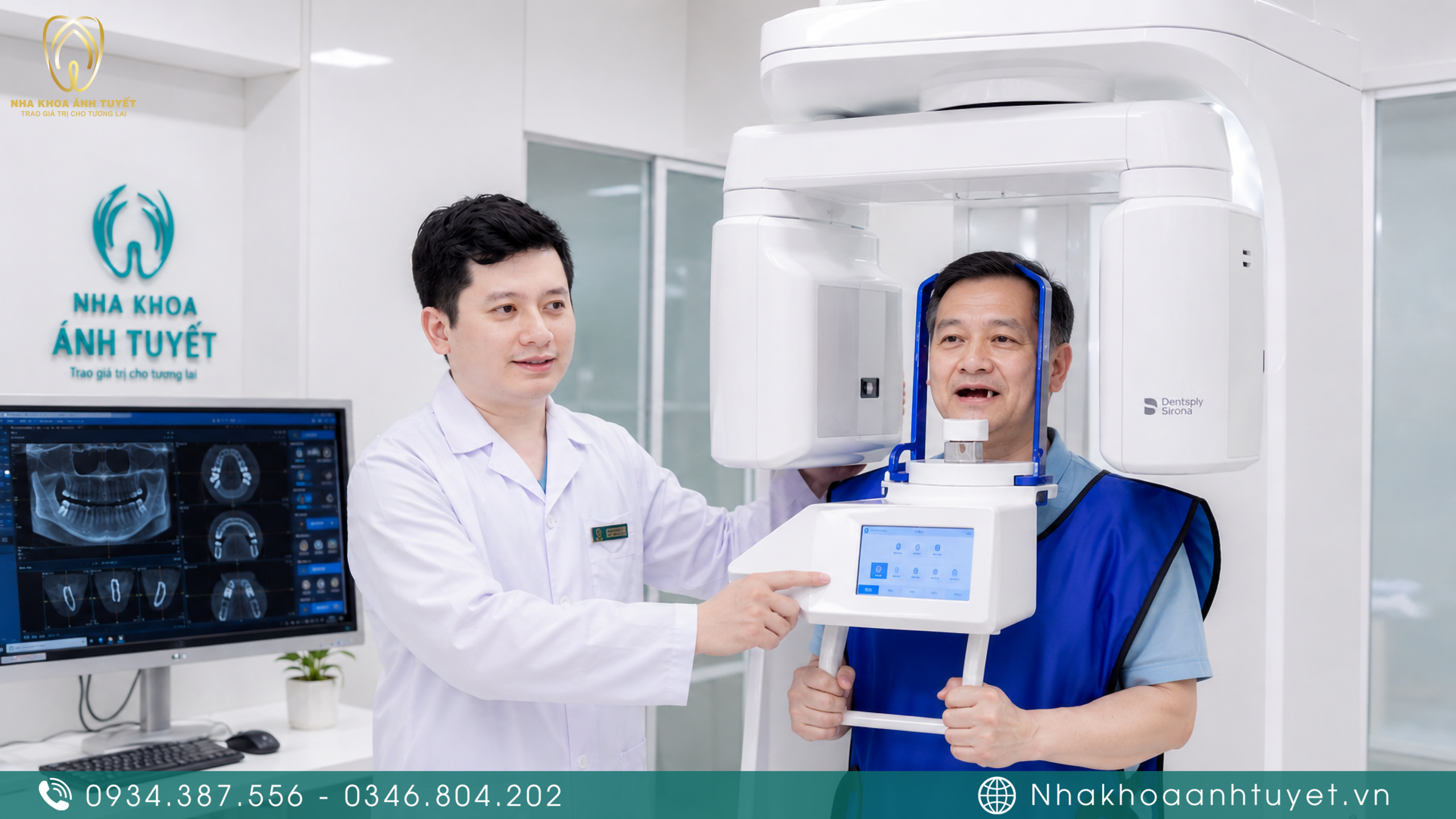 Khám CT Cone Beam 3D kiểm tra mật độ xương hàm trước khi cắm trụ