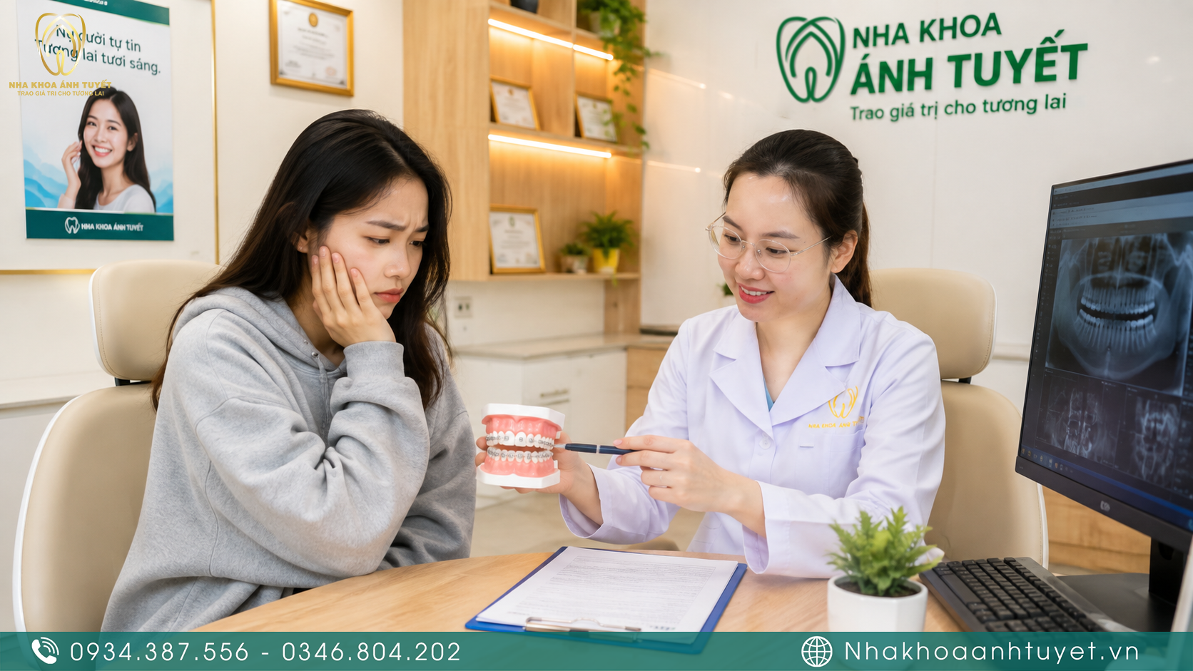 Bệnh nhân lo lắng tìm hiểu xem niềng răng có phải nhổ răng không